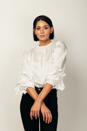 Bloom blouse – blusa bianca