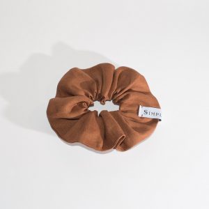 Zero waste scrunchie – elastico marrone