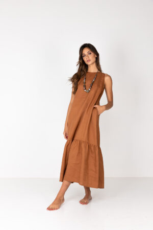 Indian long dress – vestito lungo lino